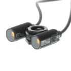 Omron - Cellule photoélectrique, M18 axial, plastique, rouge LED,  barrage, 20m, PNP, L-