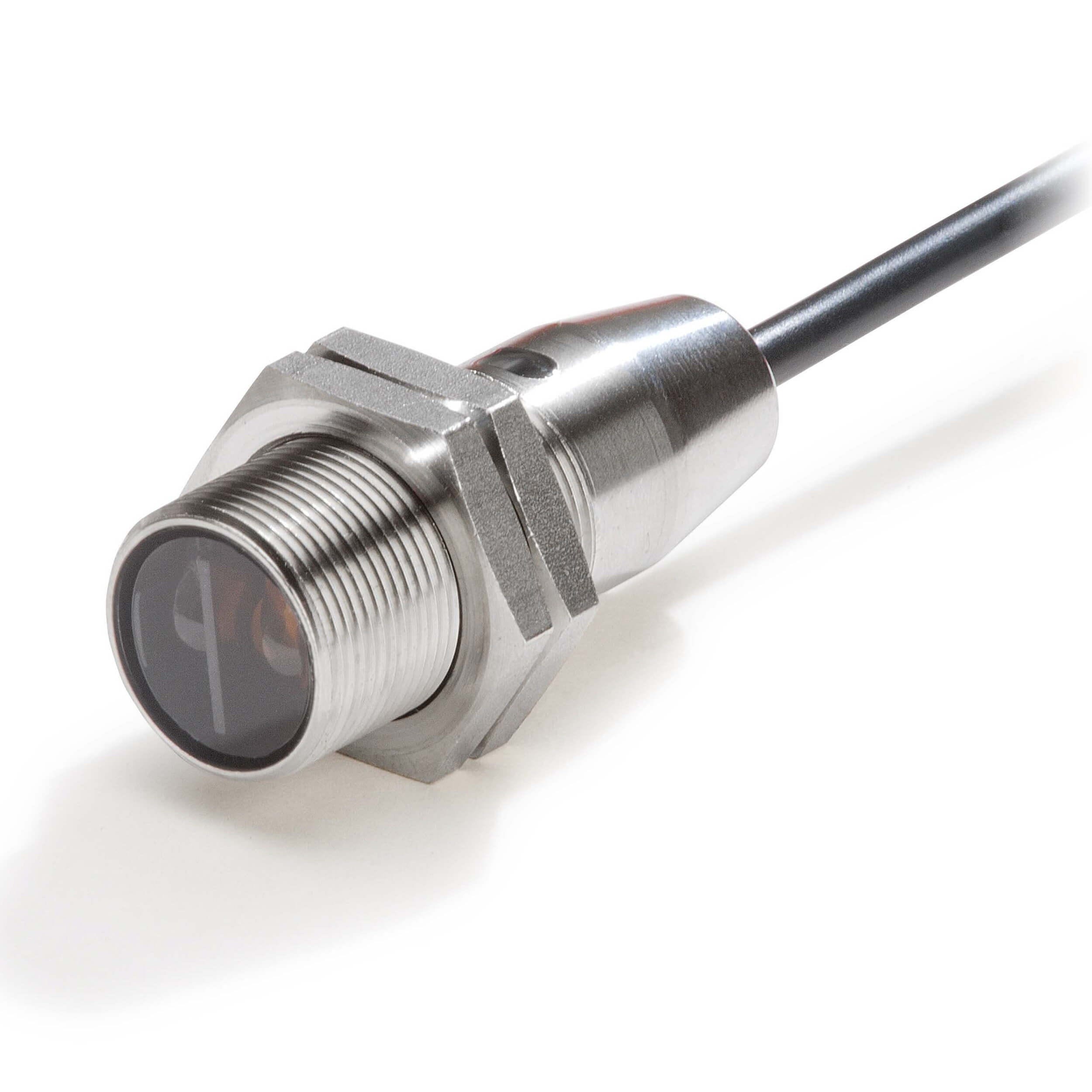 Omron - Cellule photoélectrique, M18 axial, boîtier inox, infrarouge LED, réflection dir