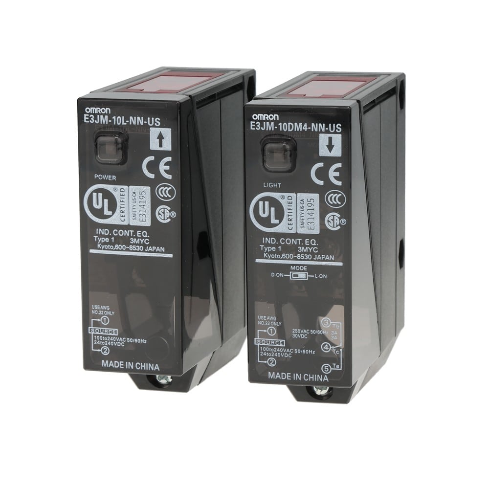 Omron - Cellule photoélectrique, forme carrée, barrage, 10 m, fonction timer, sortie rel