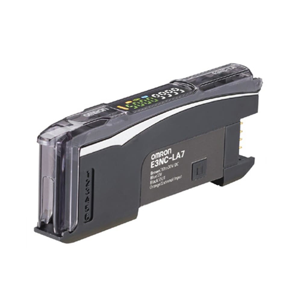 Omron - Amplificateur détection laser (pour tête laser E3NC-LHxx), PNP, 1 entrée + 1 sor