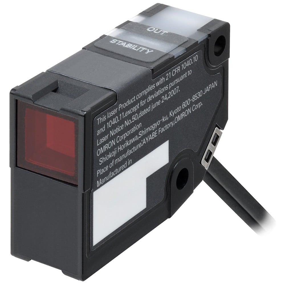 Omron - Tête de capteur laser, rétro-réfléchissant, 8 m, spot de 2 mm, câble 5 m
