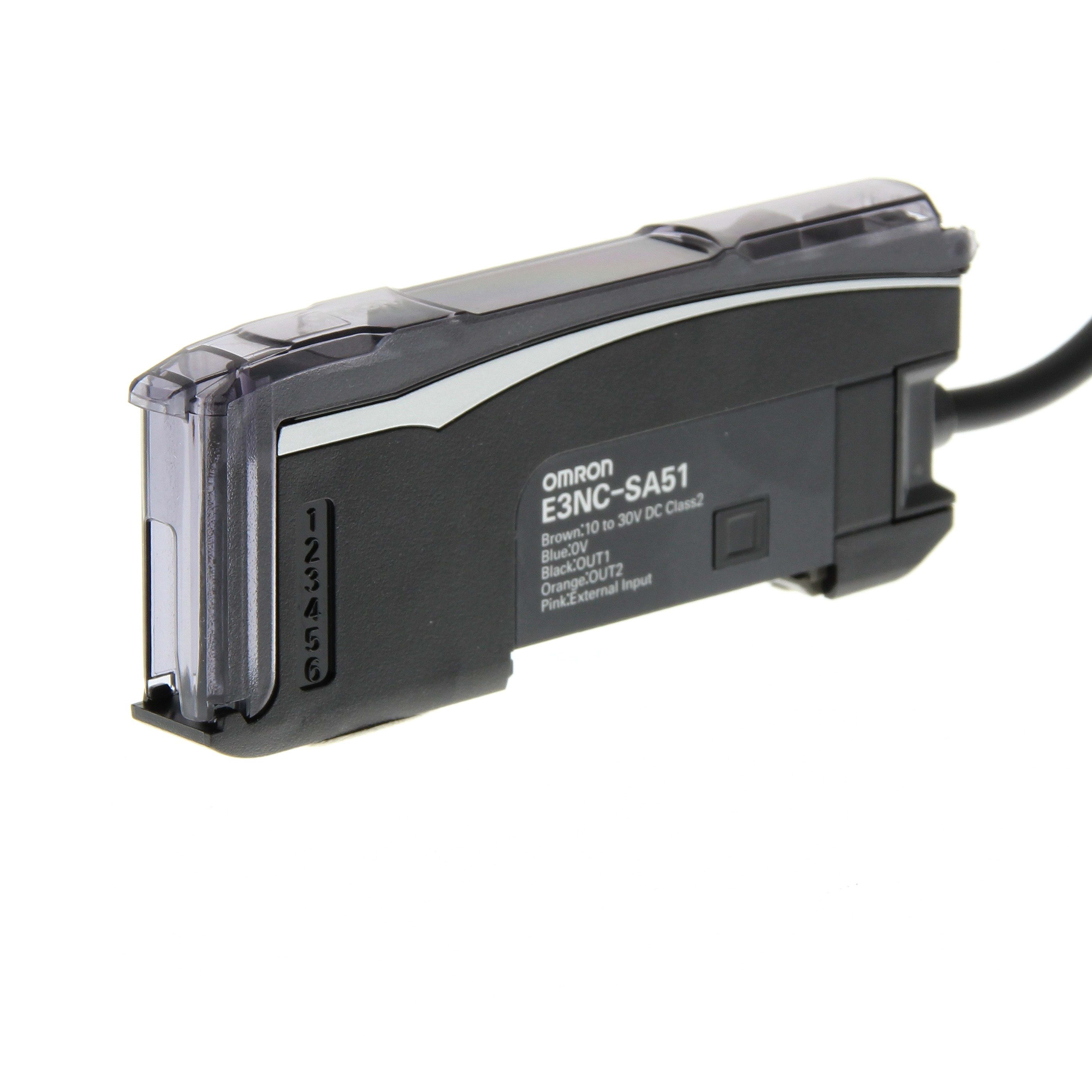 Omron - Amplificateur de mesure laser CMOS (pour tête laser E3NC-SHxx), PNP, 1 entrée +