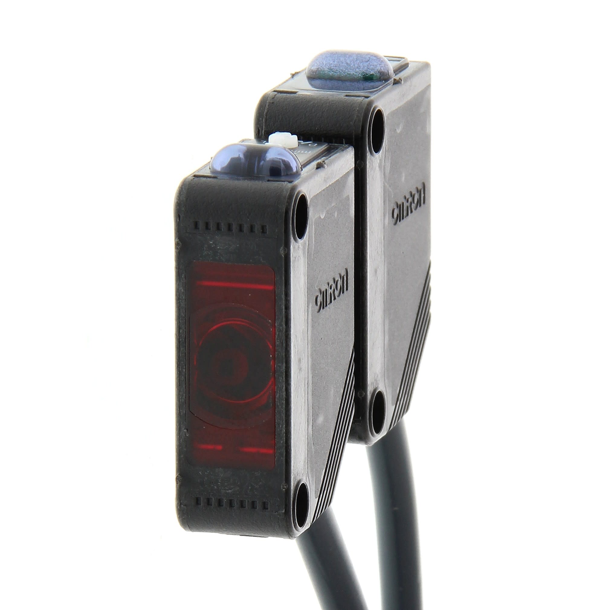 Omron - Cellule photoélectrique barrage 10 m, led rouge, pnp, IP67 câble 2m