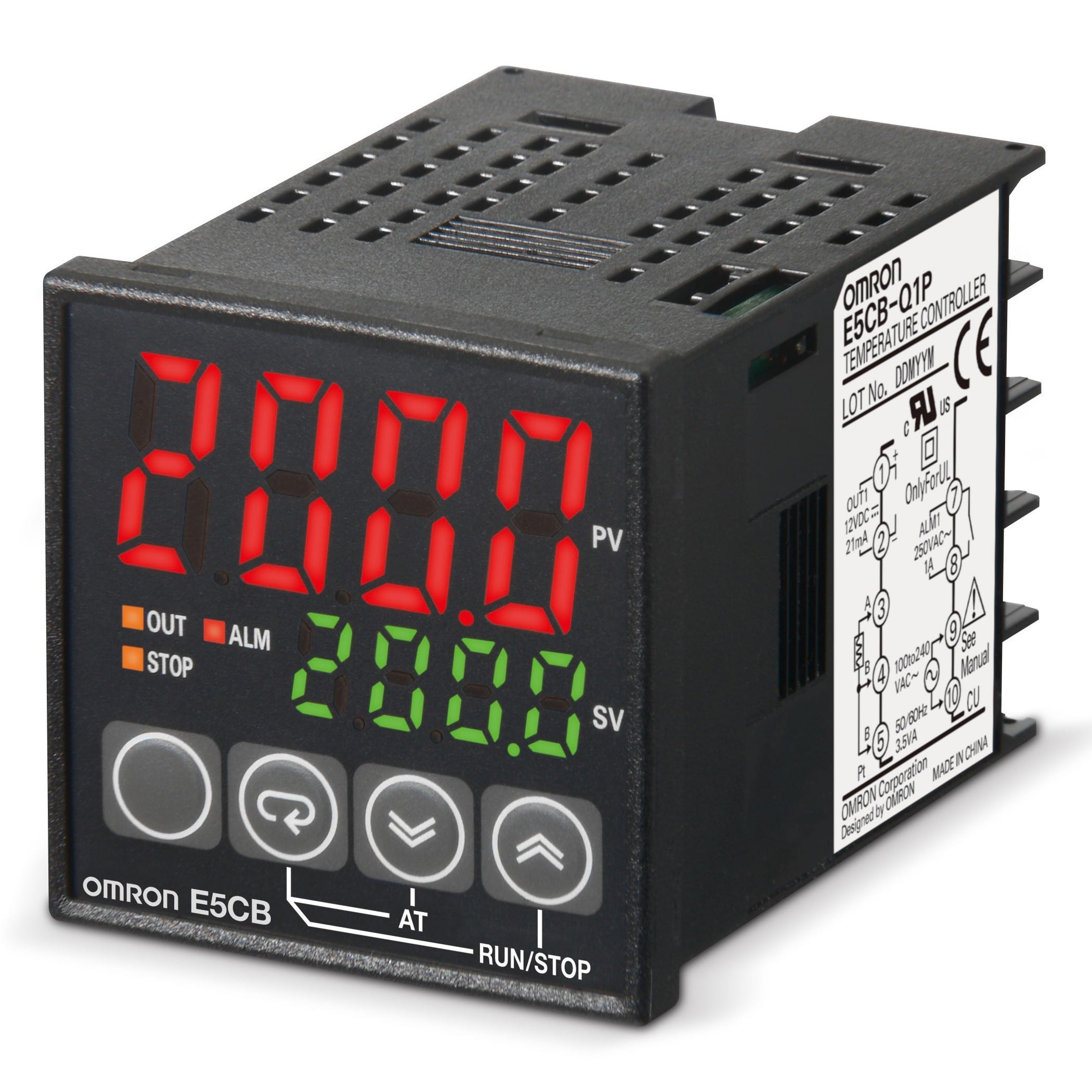 Omron - Régulateur de température, 48x48 mm, entrée capteur: thermocouple, 100-240 Vc.a.