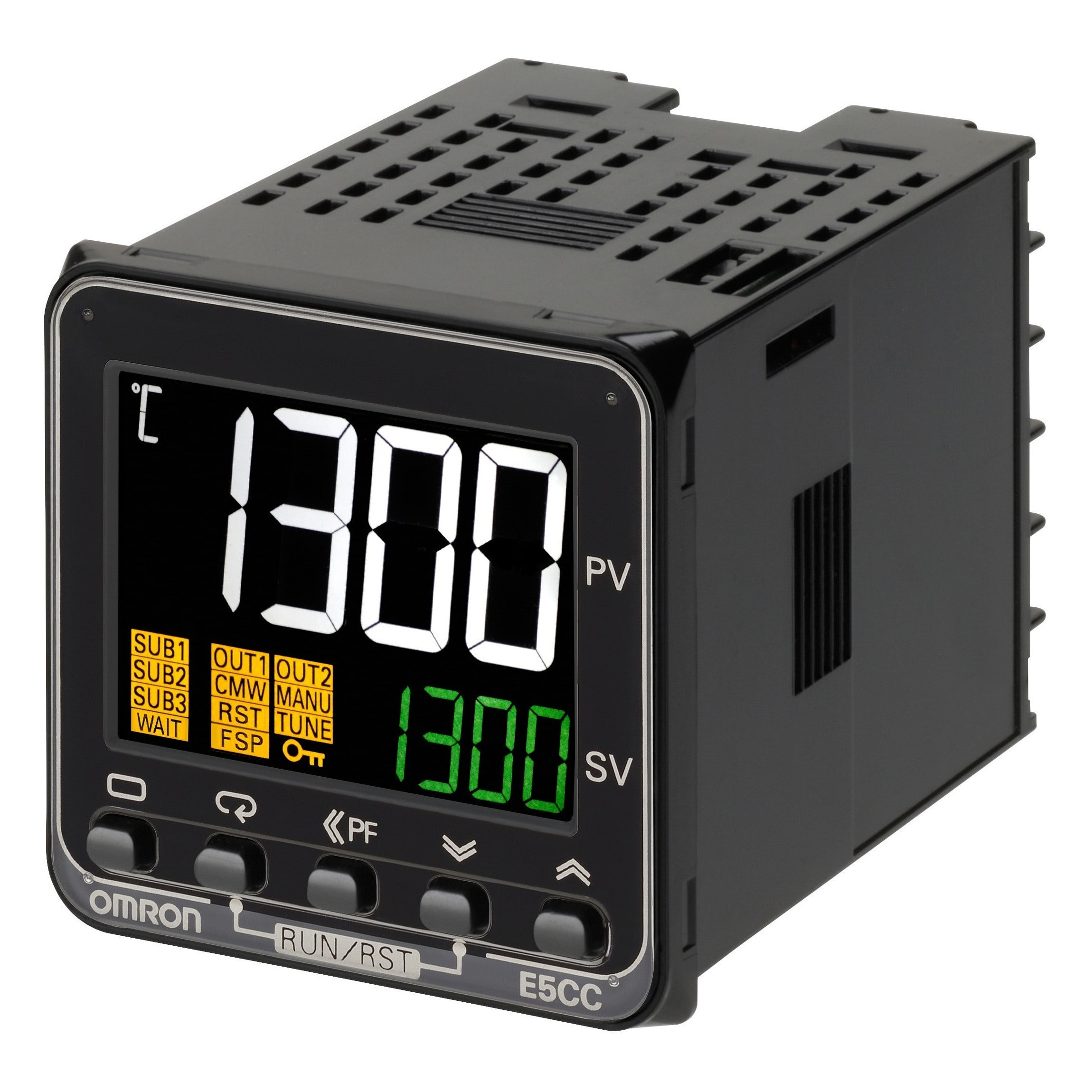 Omron - Régulateur de température, 1/16 DIN (48 x 48 mm), 1 x sortie de relais, 3 x AUX,
