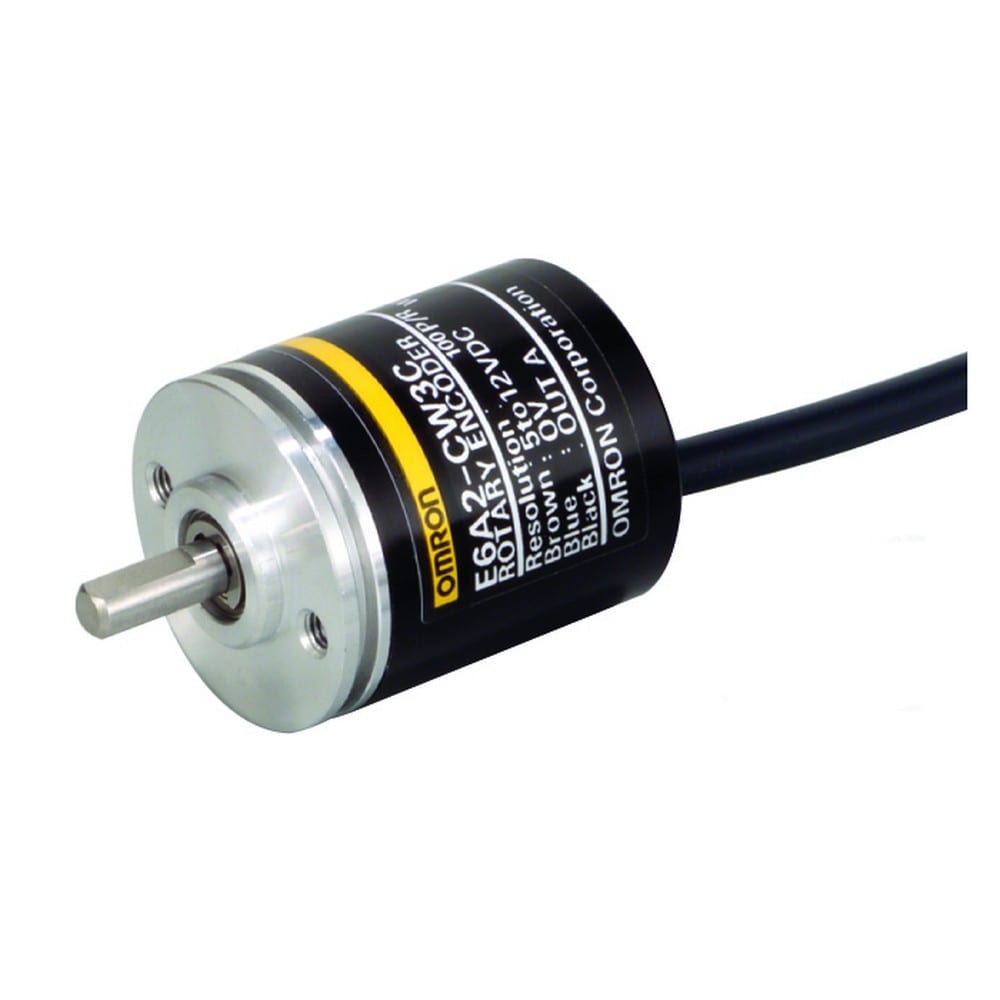 Omron - Miniature 30 kHz, sortie A/B, 360 impulsions/tour, 12-24 Vc.c., sortie NPN colle