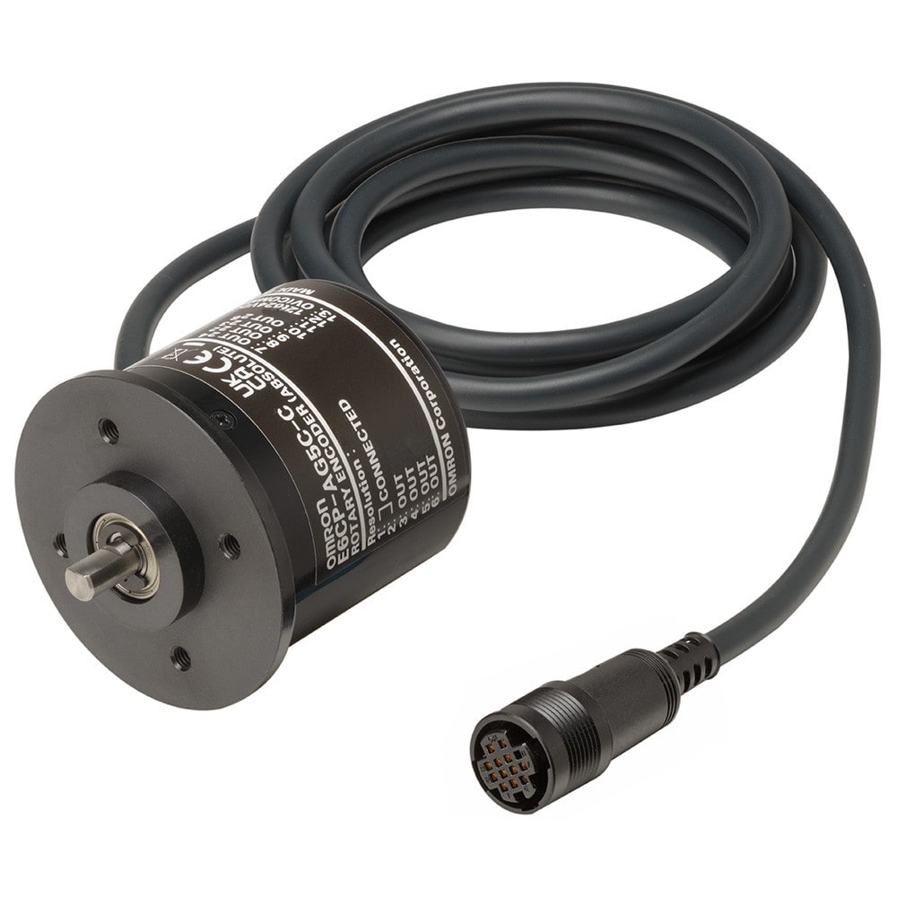 Omron - Code Gray 5 kHz, 256 impulsions/tour, 12-24 Vc.c., sortie collecteur ouvert, câb