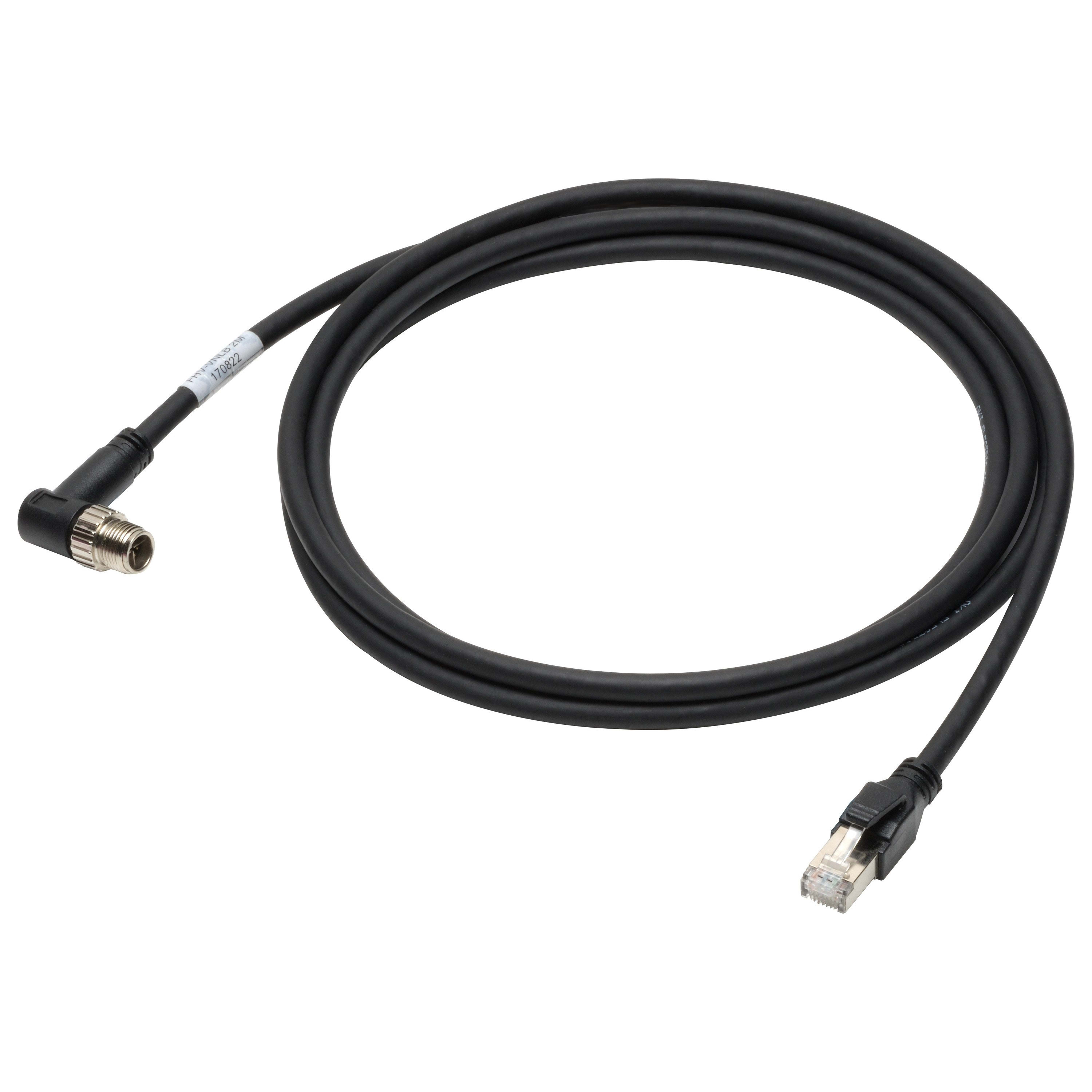 Omron - Câble Ethernet FHV7, angle droit 20 m, connecteur M12