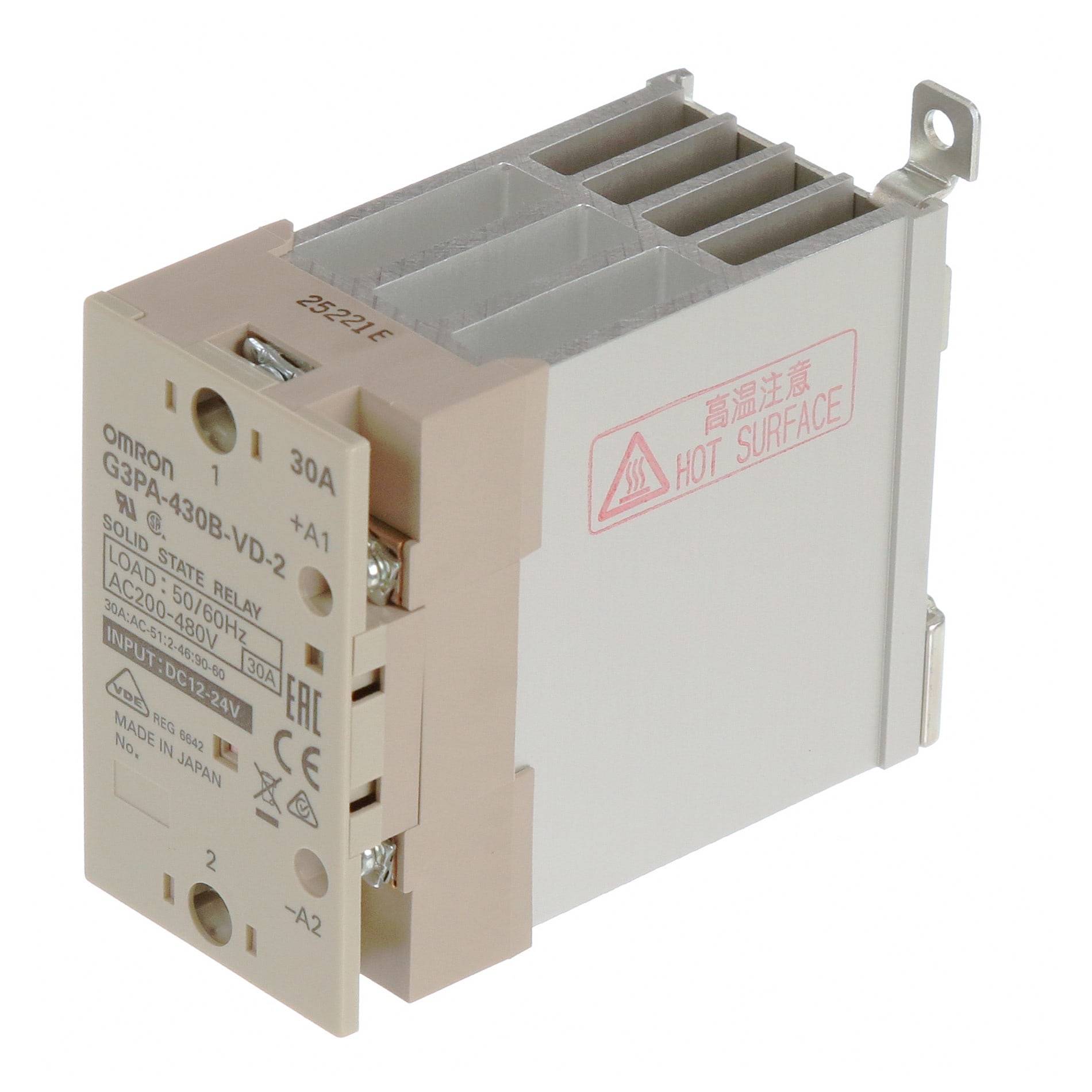 Omron - RELAIS SSR 30A 480 1224DC AV RAD