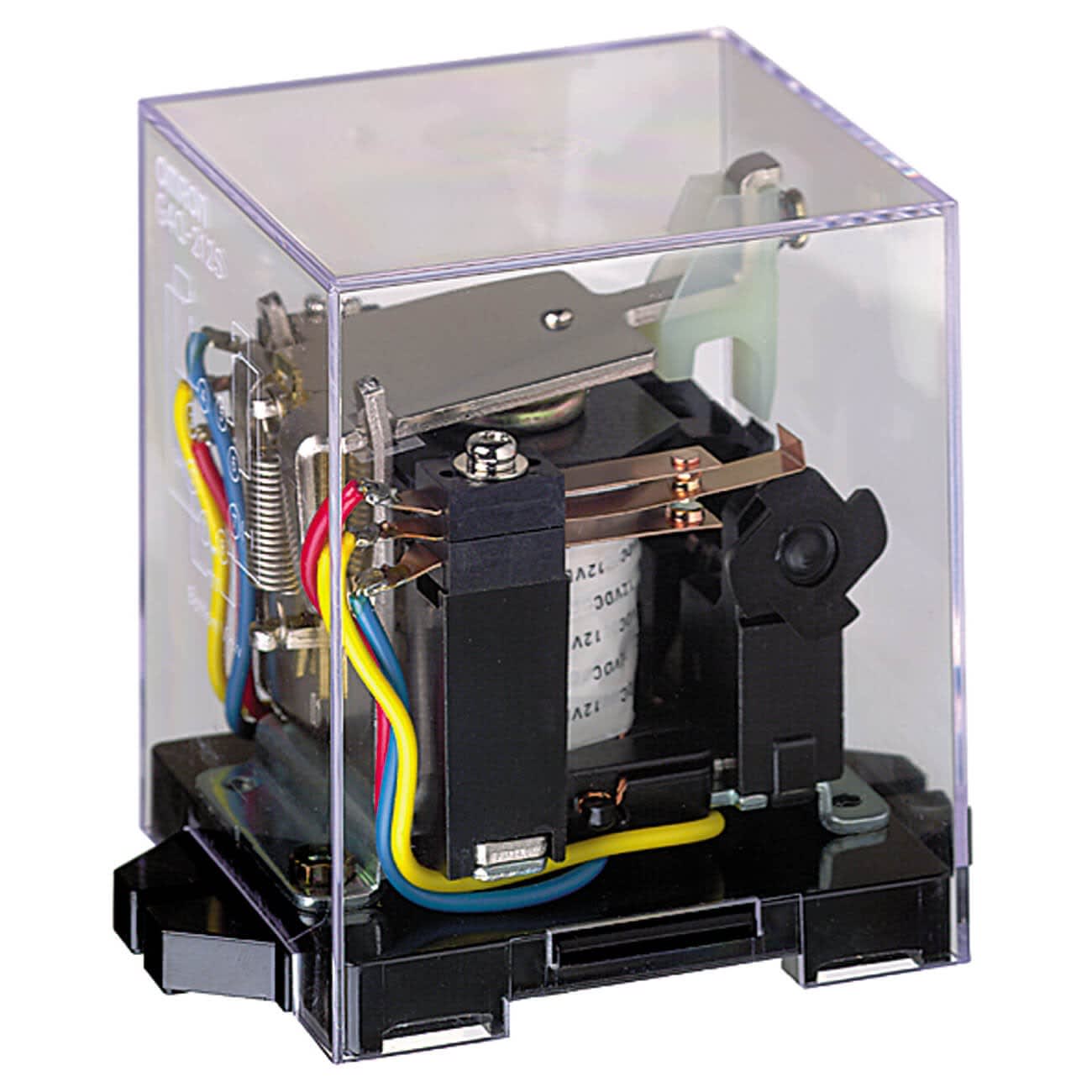 Omron - Ratchet relay, plug-in, 8-pin, DPDT, 5 A