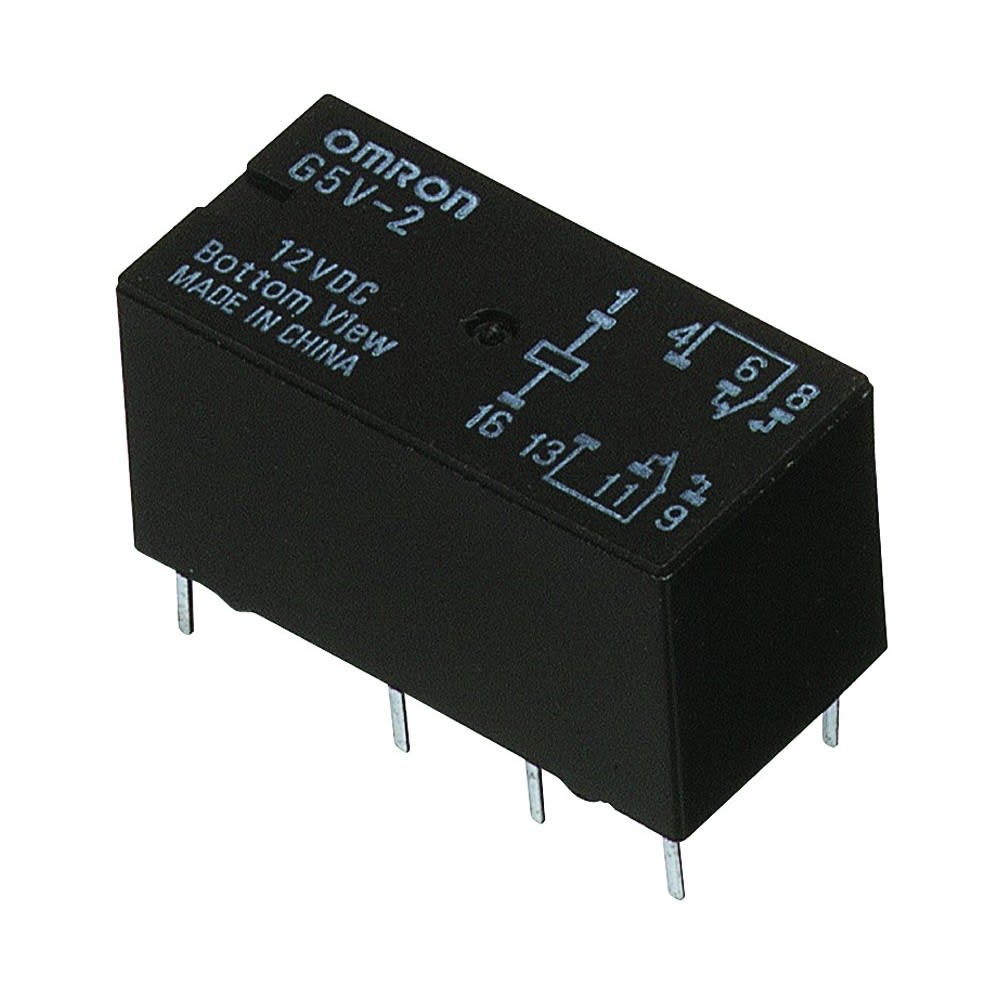 Omron - PCB relay Miniature DPDT and Plastic Sealed