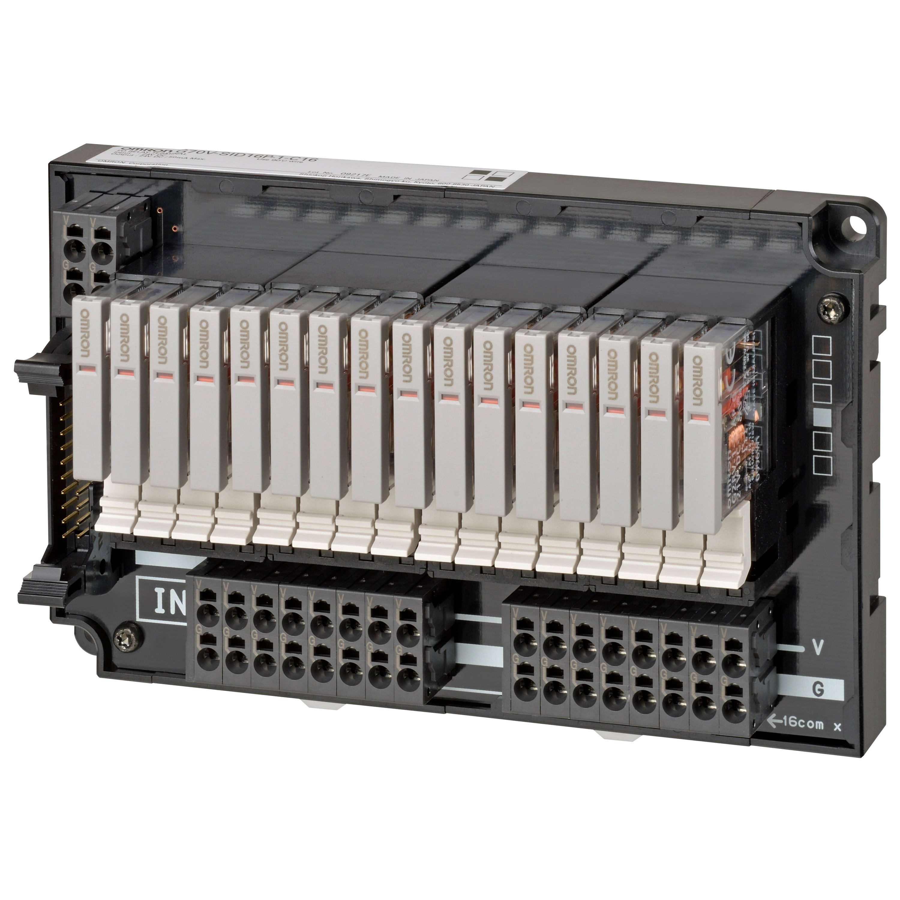 Omron - Borne relais, entrée plc, 16 canaux, connectée en interne, pnp, bornes push-in