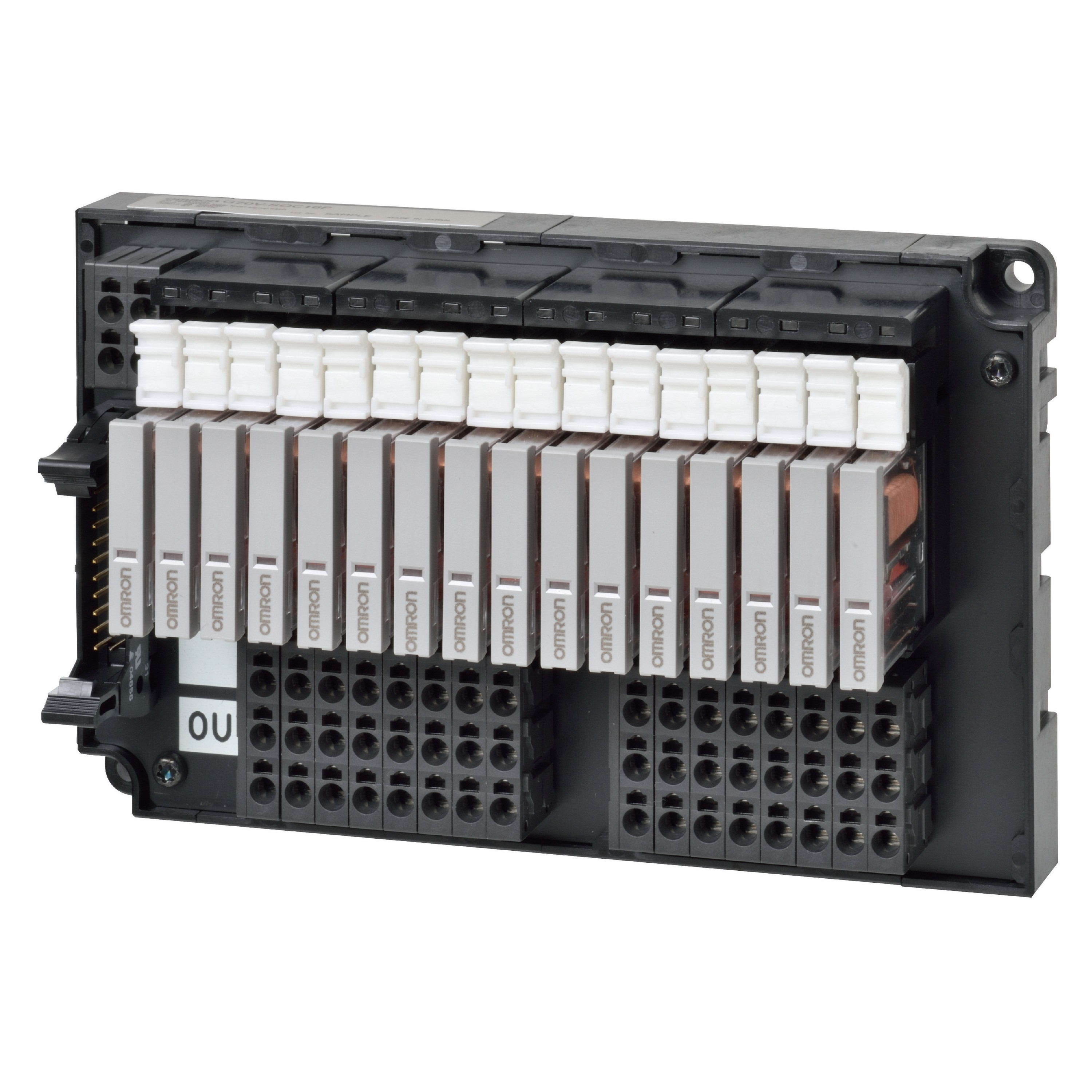 Omron - Bloc relais sortie PLC , 16 canaux, NPN, Push-in