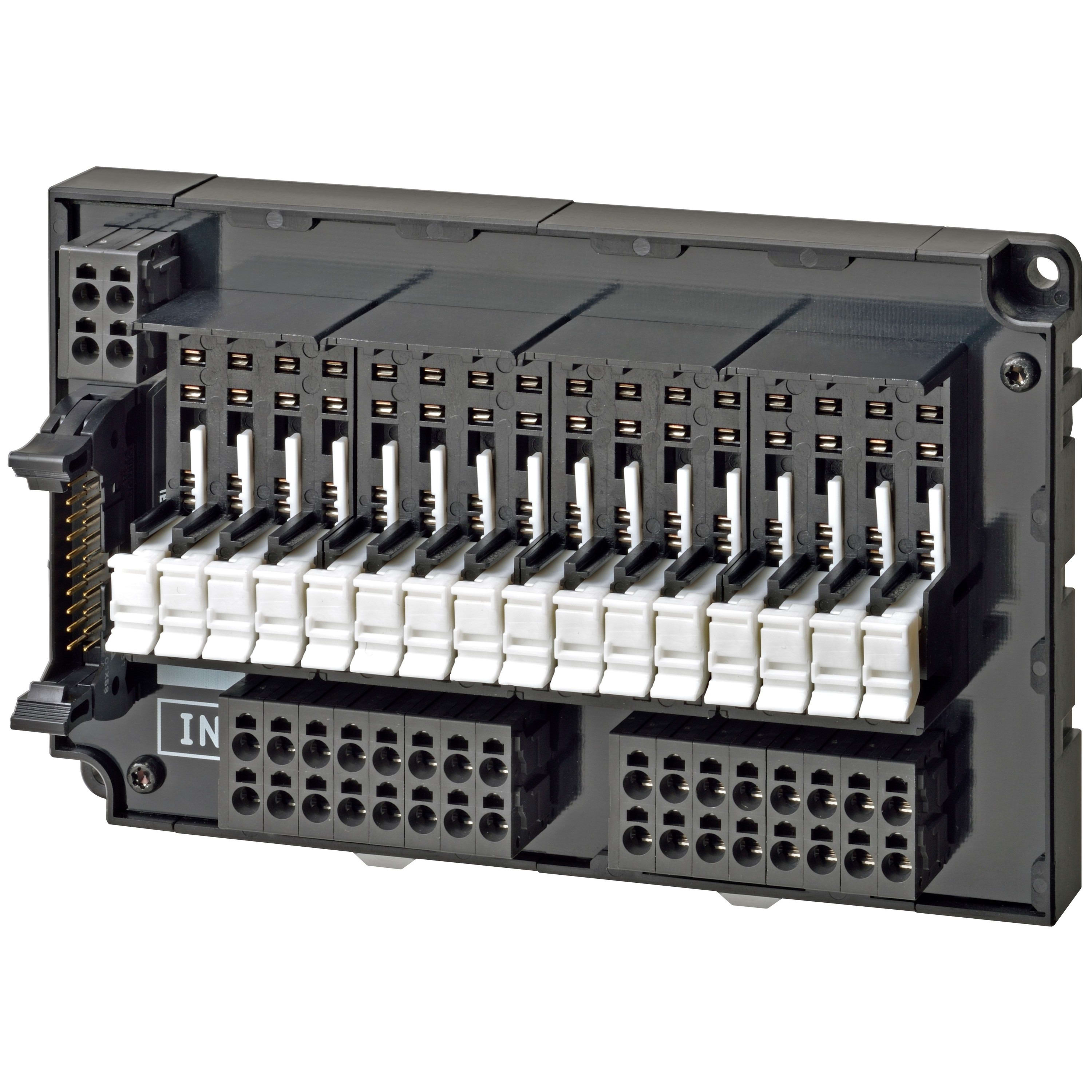 Omron - Bloc relais dinferface, entrée PLC, 16 canaux, PNP, Push-In