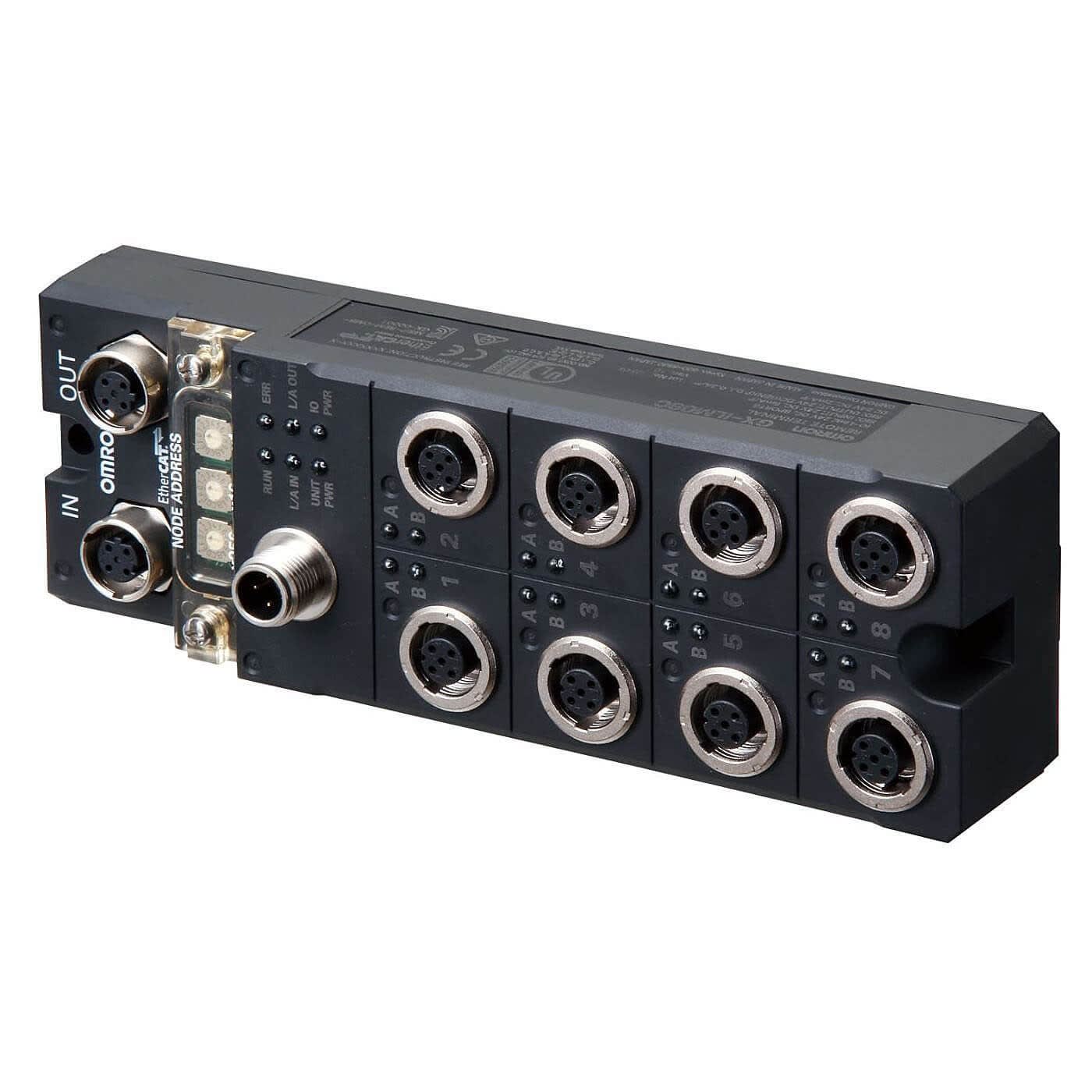 Omron - Bornier IP67 EtherCAT 8 ports avec maître IO-Link (série GX)