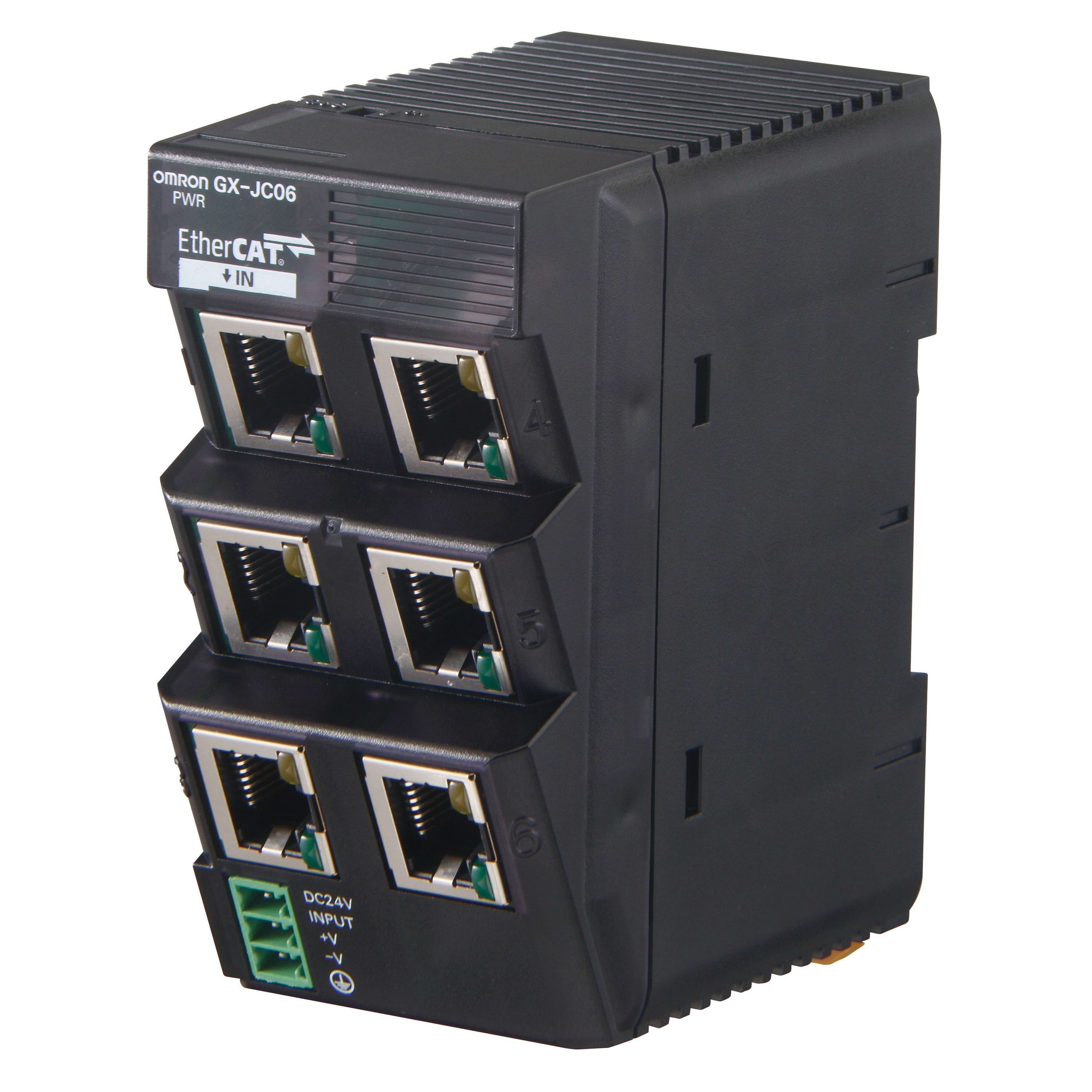 Omron - Module EtherCAT Junction 6 ports, alimentation 24 V c.c., avec commuta