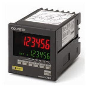 Omron - 72x72 mm, LCD 6 chiffres, multifonction, 2 présélections, 24 Vc.a./12-24 Vc.c.,