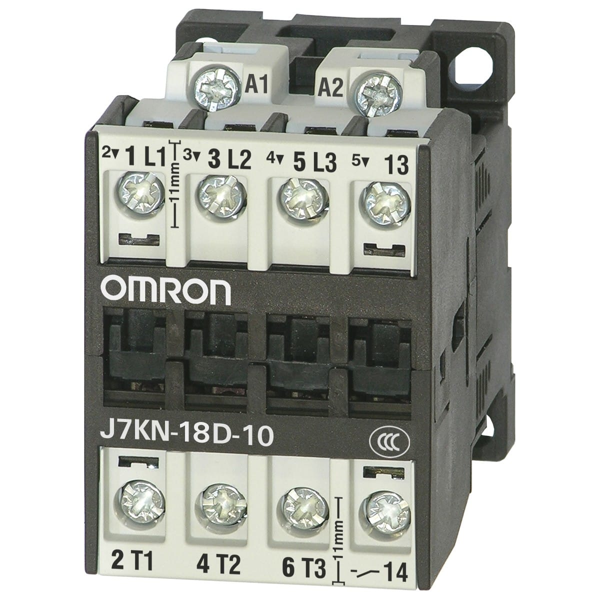 Omron - Contacteurs moteur, J7KN, 7,5 kW, 18 A (AC-3, 400 moteur 400 Vc.a.), module de b