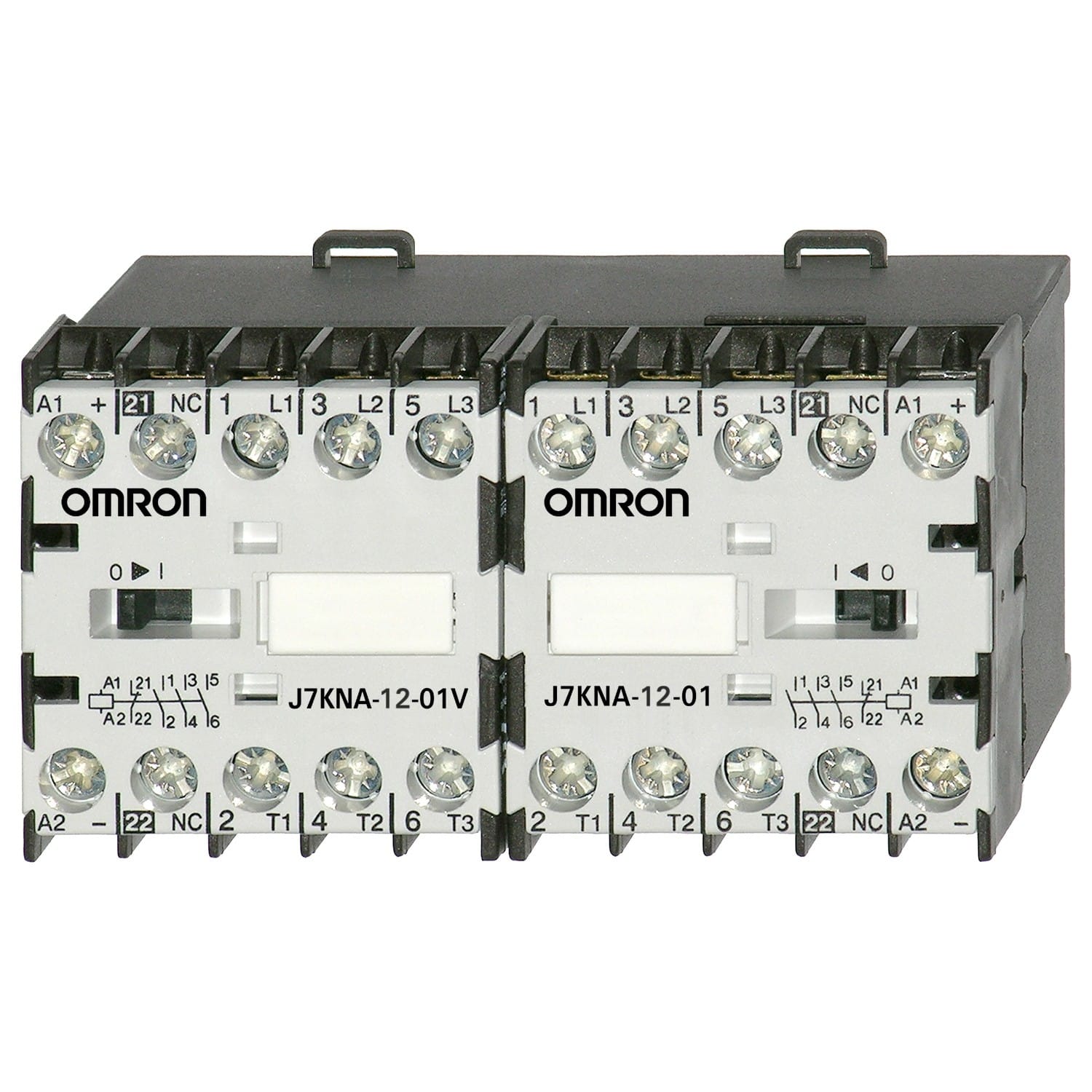 Omron - Mini-contacteurs moteur, 5,5 kW, 12 A (AC-3, 500 moteur 400 Vc.a.), module de ba