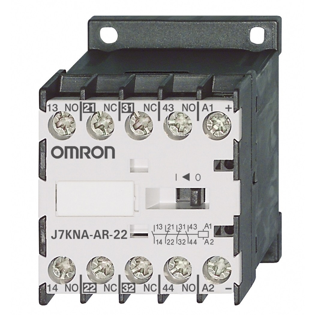 Omron - Mini-contacteurs relais, 10 A (AC-3, 500 moteur 400 Vc.a.), module 4 pôles avec