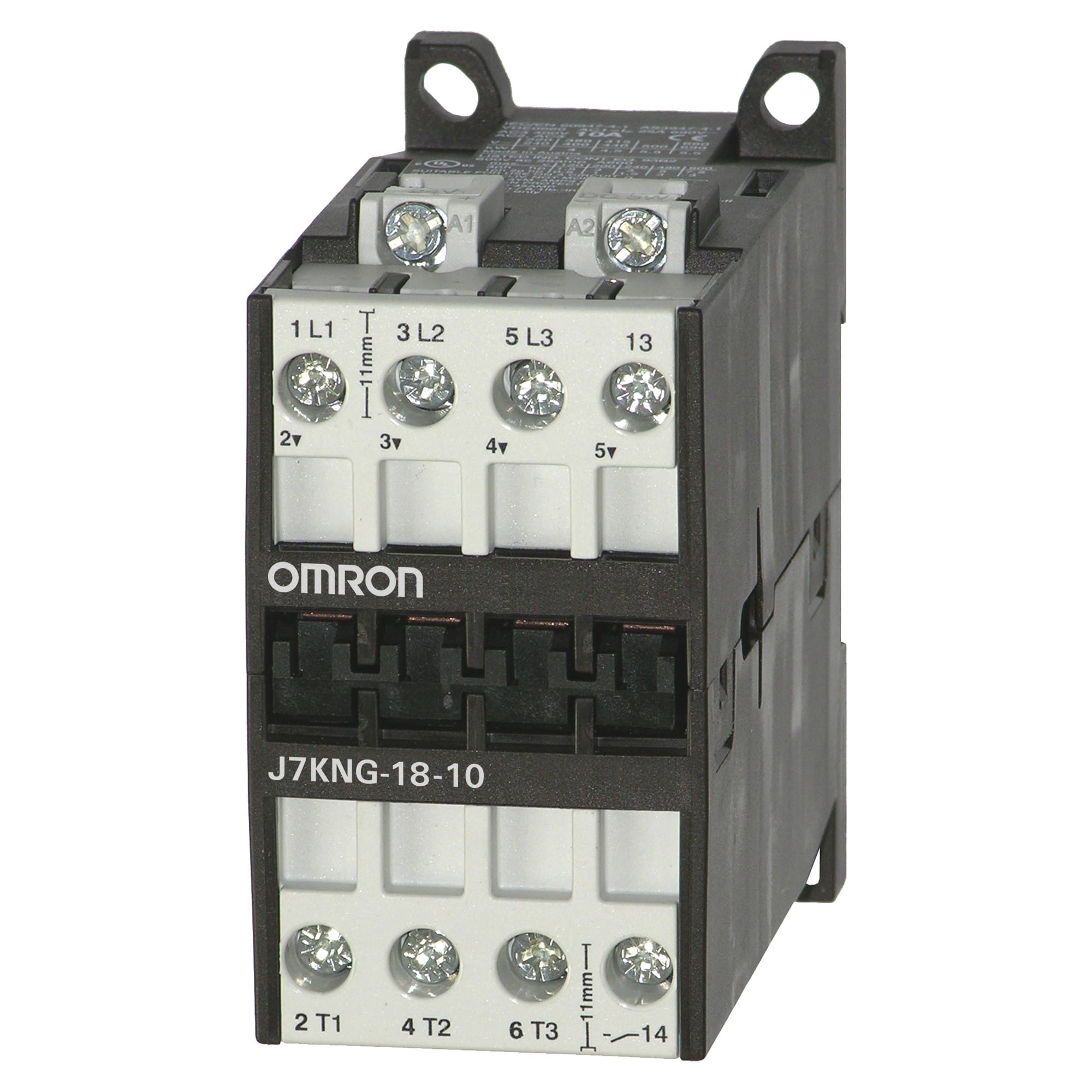Omron - Contacteur (bobine CC), 3 pôles, 7,5 kW ; 18 A AC3 (400 V c.a.) + 1 NO, 24 V c.c