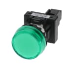 Omron - Indicateur M22N Plat   bouton Vert, DEL Verte, D VOLTAGE 100-120 VAC