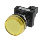 Omron - Indicateur M22N Plat bouton Jaune, DEL Jaune, D VOLTAGE 100-120 VAC