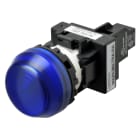 Omron - Indicateur M22N semi-sphérique, Couleur bouton Bleu, DEL Bleue, LED VOLTAGE 24 V