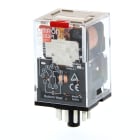Omron - Relay, plug-in, 11-pin, 3PDT, 10 A, mech indicator, test button, pin number coil