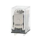 Omron - Relay, PCB terminals, 8-pin, 2PDT, 5 A, mech indicator, label facility