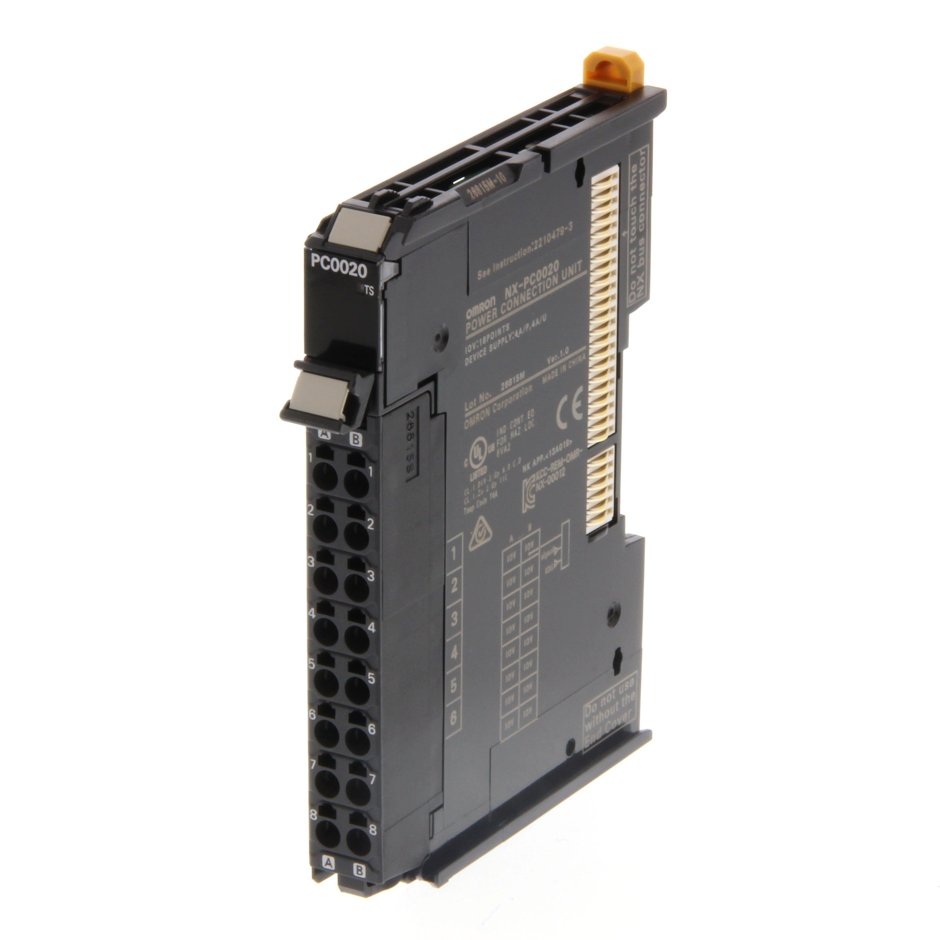 Omron - E/S NX connexions d'alimentation, 16 x IOV (24 Vc.c.)