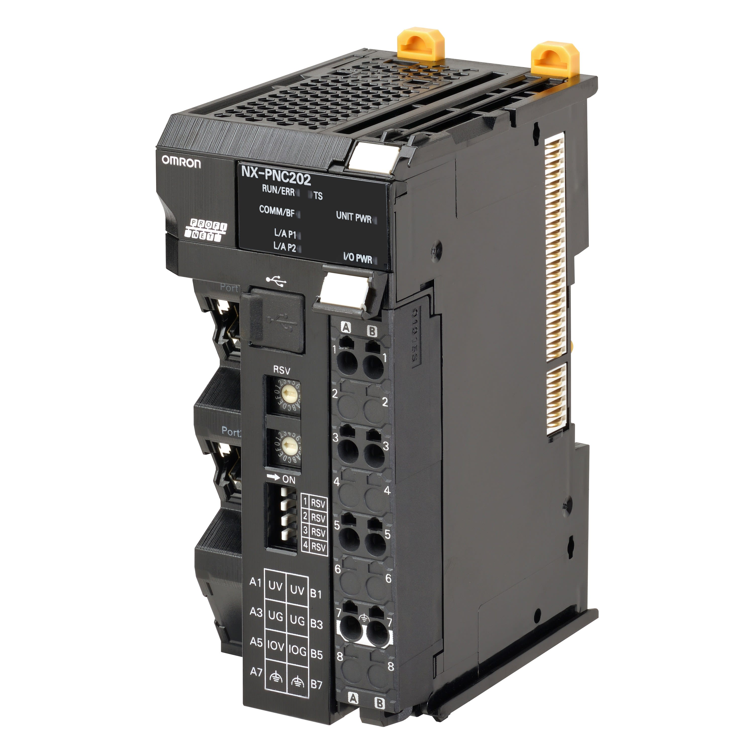 Omron - Coupleur PROFINET série NX, 2 ports, 63 unités d'E/S, courant d'E/S ma