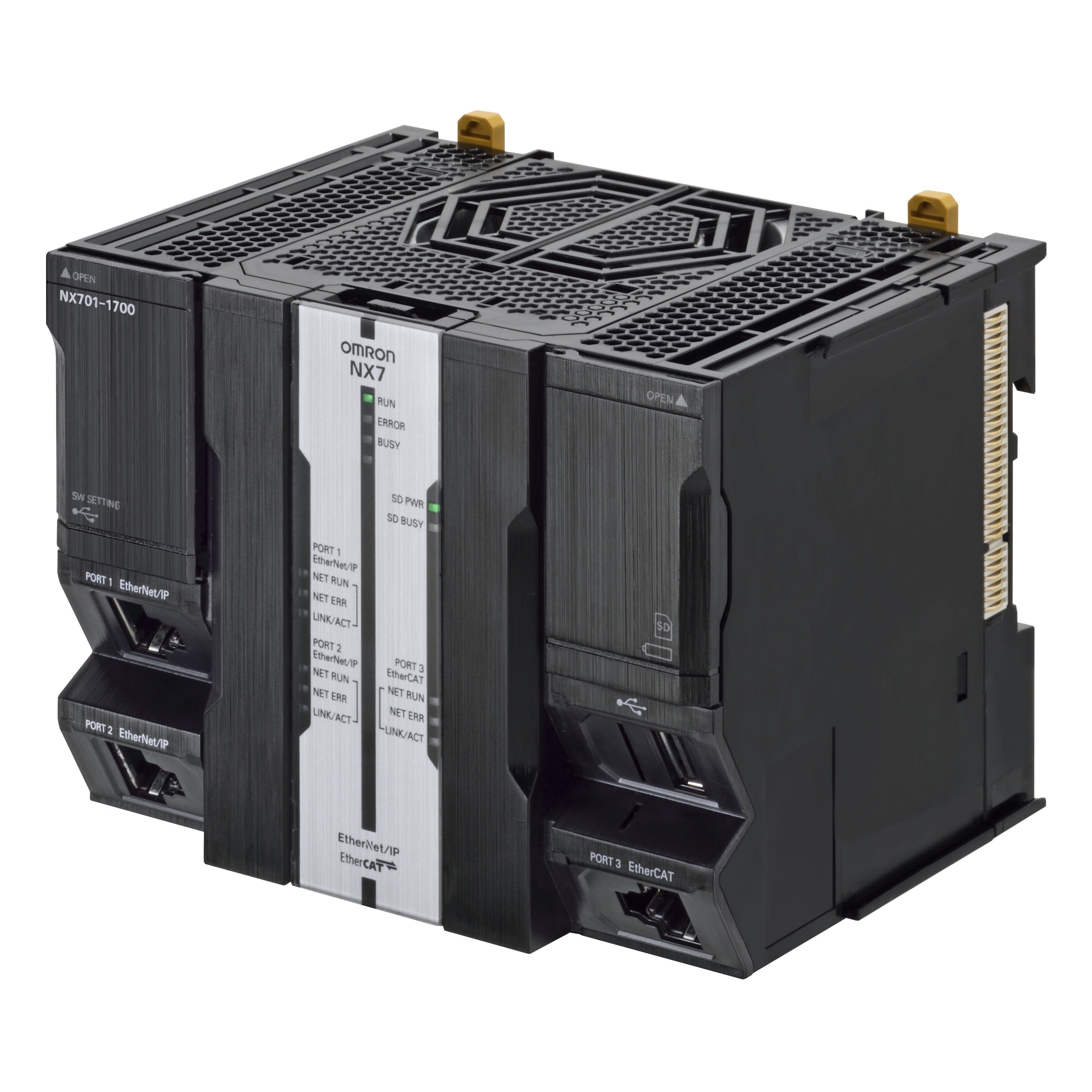 Omron - Contrôleur IA Sysmac NX7, 80 Mo de mémoire, EtherCAT intégré (128 axes