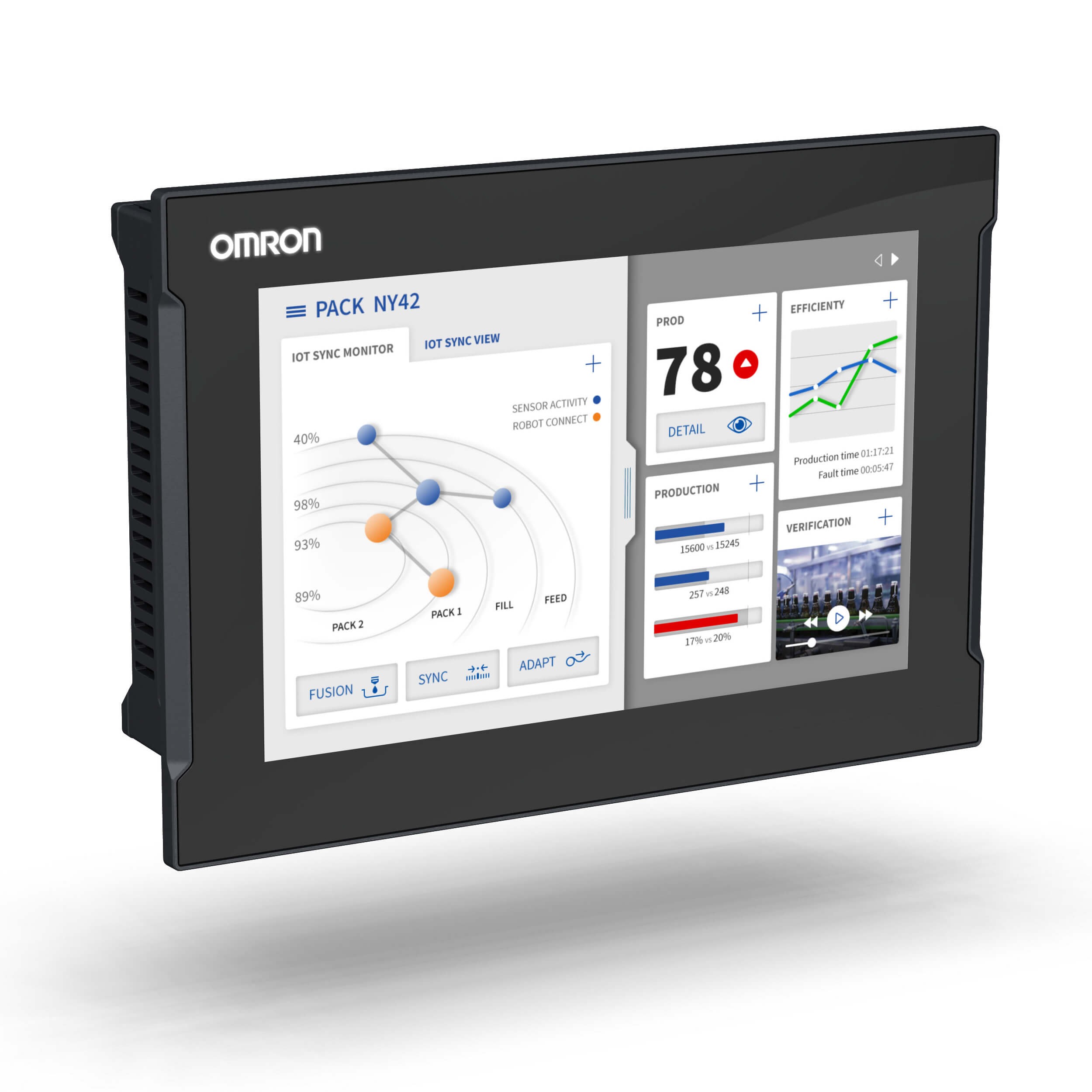 Omron - Panel PC industriel avec Intel® Core? i7-1185GRE (ventilateur inclus)
