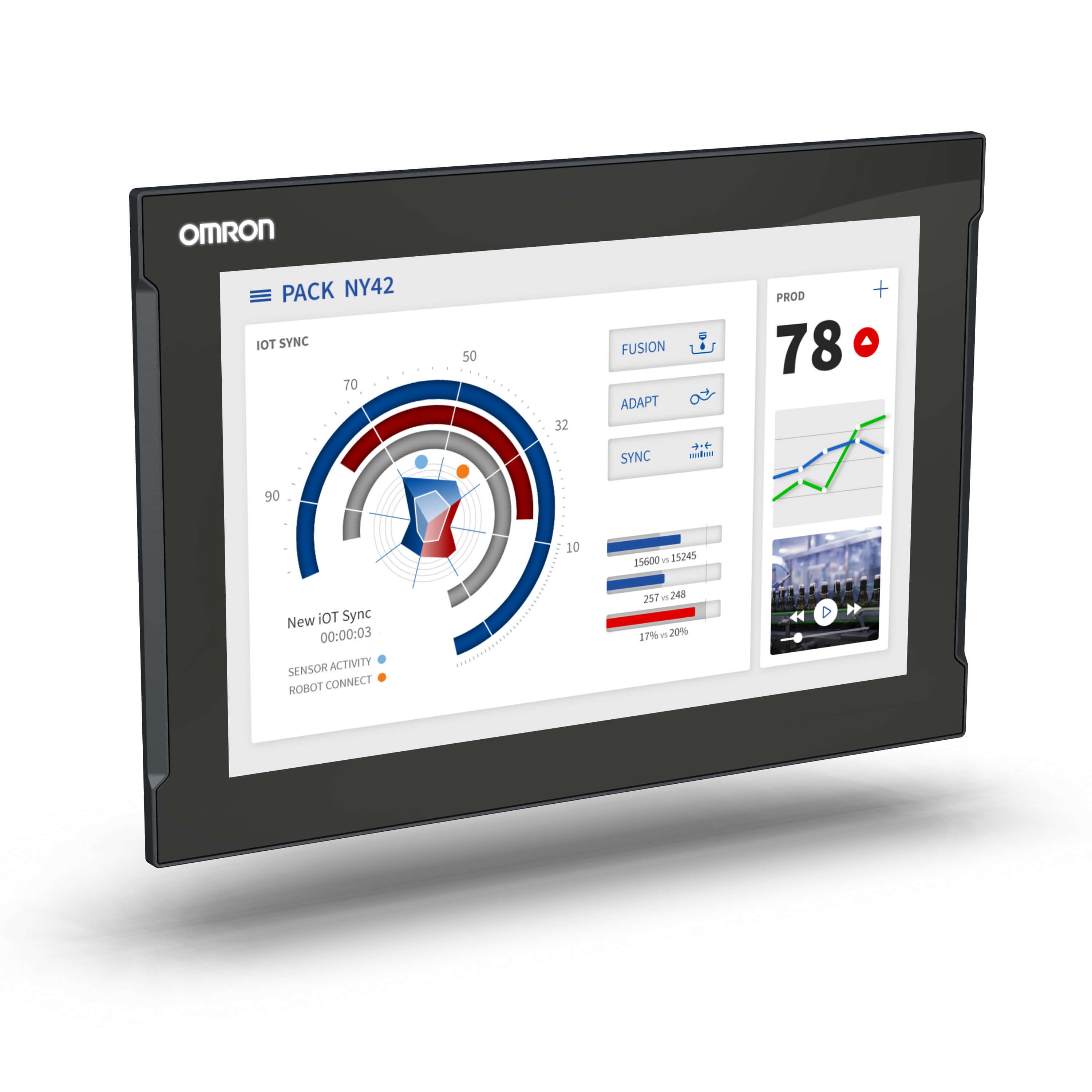 Omron - Panel PC industriel avec Intel® Core ? i7-7820EQ, 8Go DRAM (non ECC),