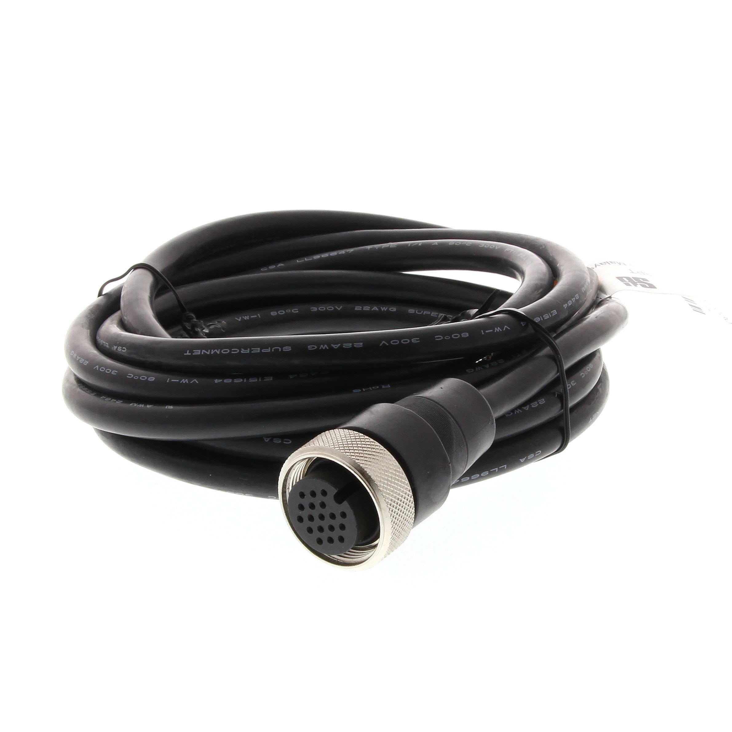 Omron - Câble dalimentation + E/S 30m pour OS32C, Connecteur 18 broches diam 30 , Câble