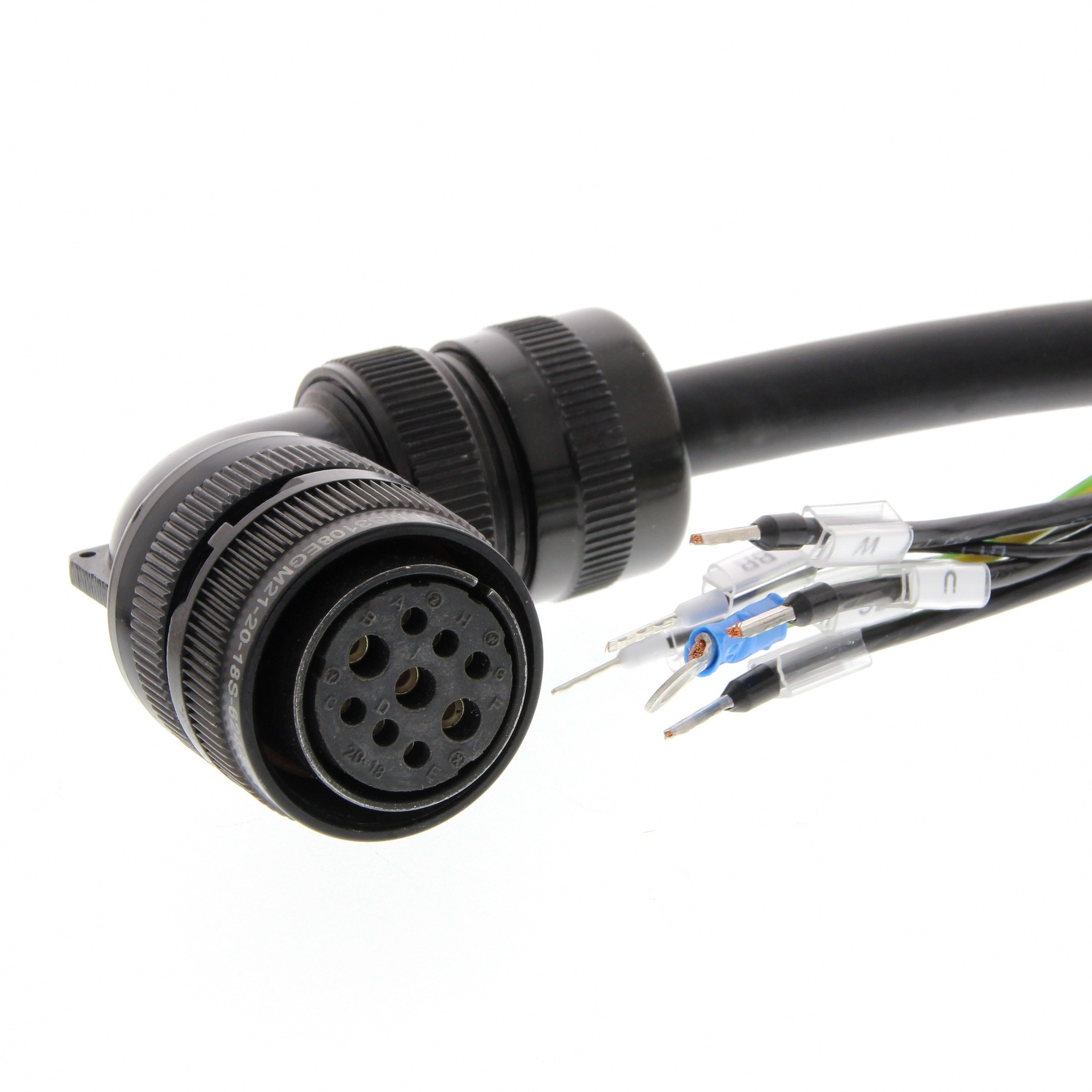 Omron - Servo motor power cable, 30m, with brake, 900W-1.5KW