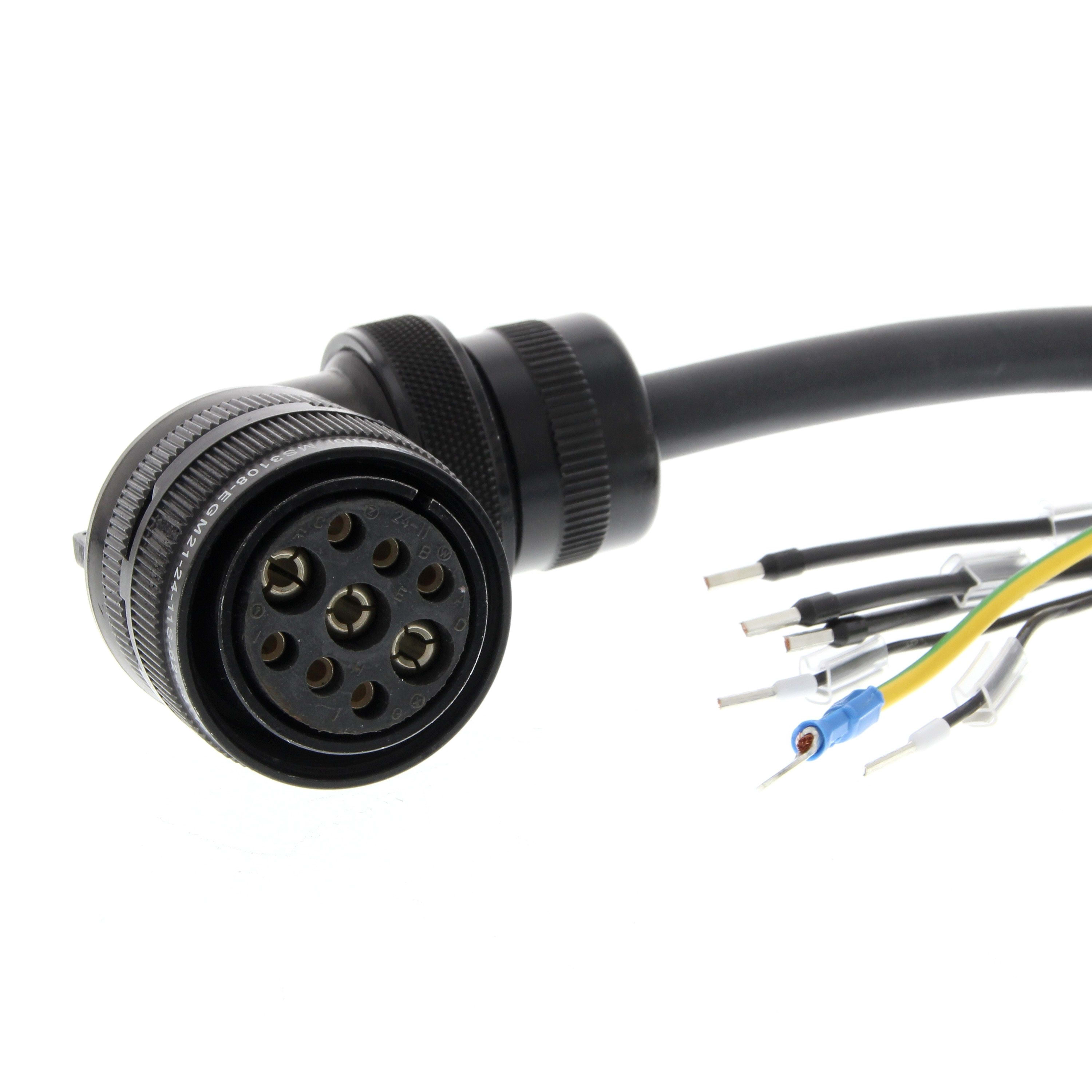 Omron - Câble dalimentation flexible 10 m pour servomoteurs série G5 avec frein de main
