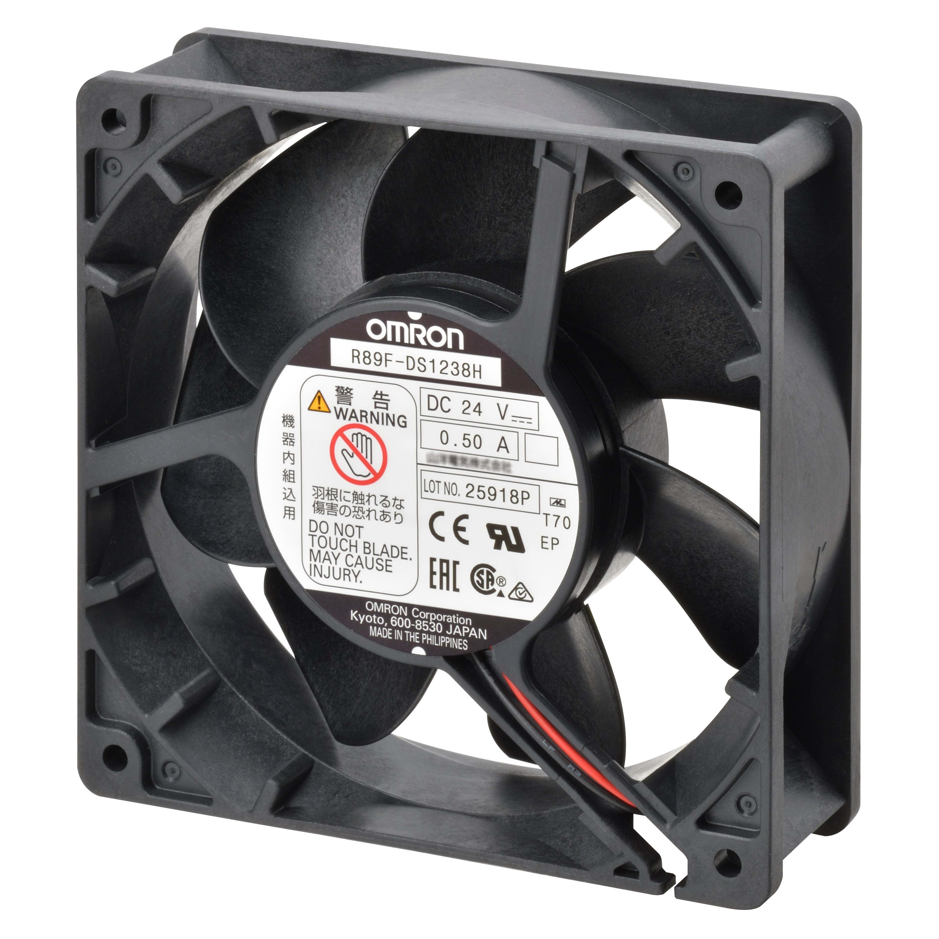 Omron - Ventilateur axial cc, lame plastique, cadre 120x38, basse vitesse