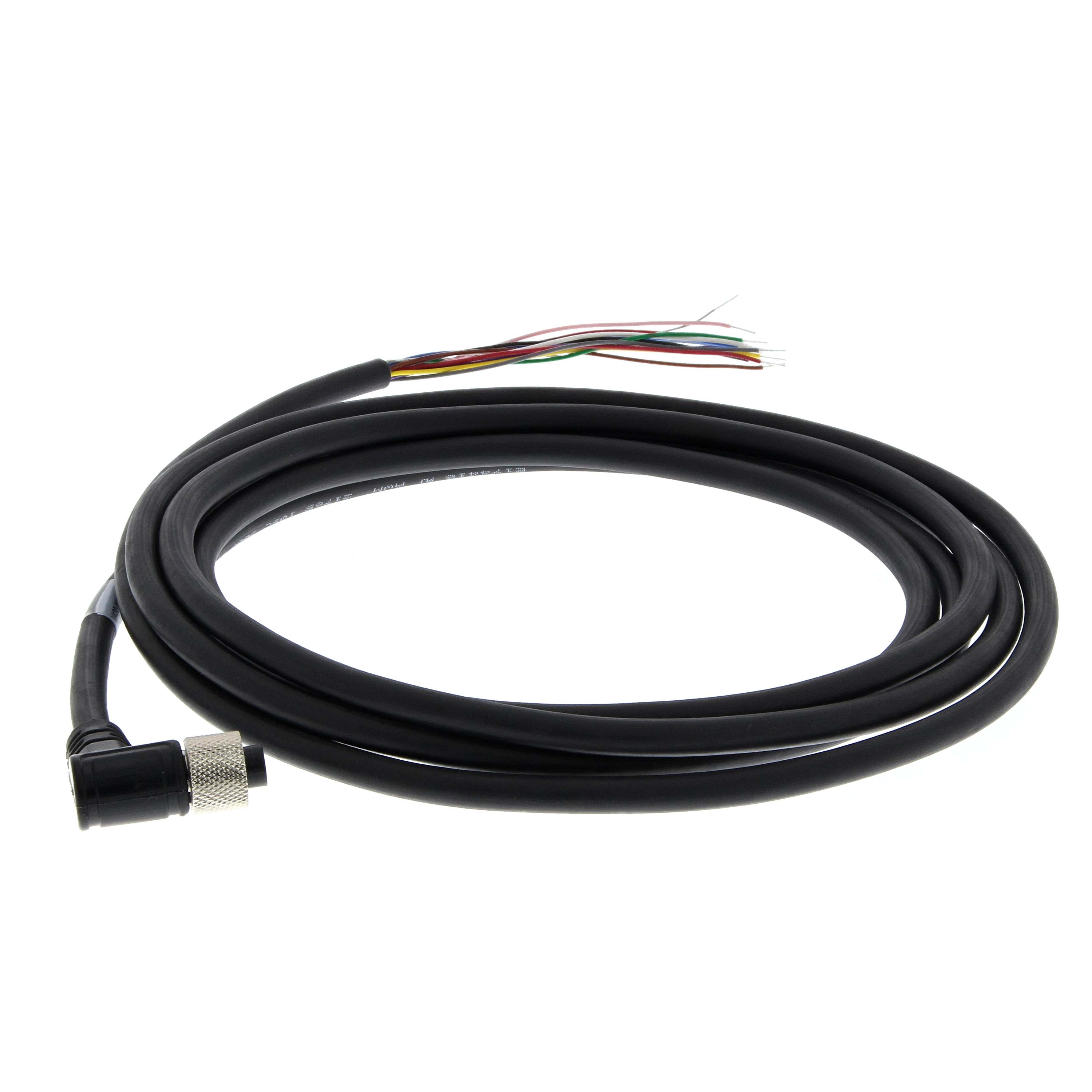 Omron - Câble v430, connecteur 12 broches m12 vers conducteurs volants, angle droit vers