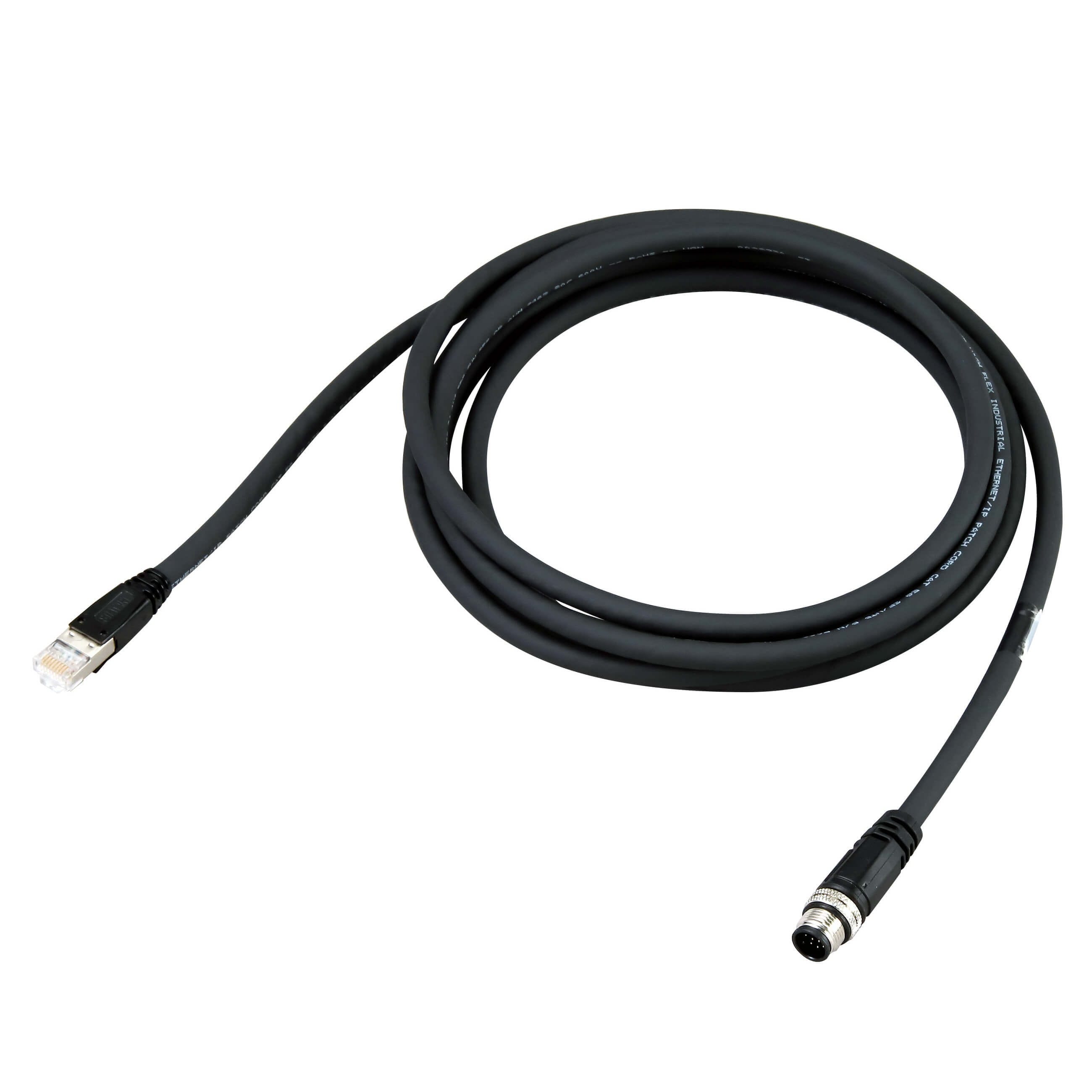 Omron - V/F 430-F Câble Ethernet connecteur M12 sur la caméra vers connecteur RJ45, 10 m