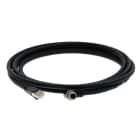 Omron - Cordon QX, hôte, Ethernet, connecteur 8 broches M12 (à visser) vers RJ45, 3 m, a