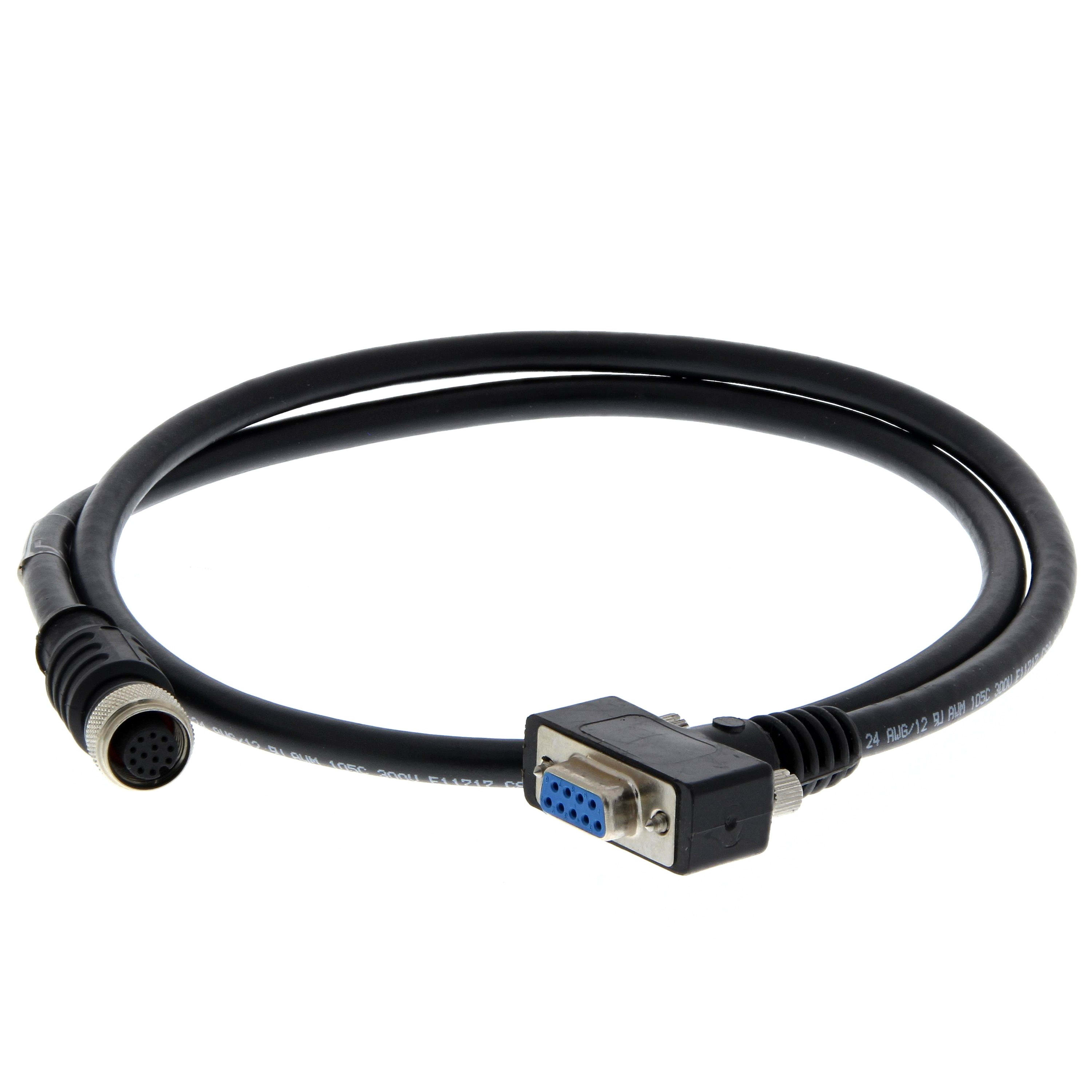 Omron - Câble V/F 430-F, fiche femelle m12 vers fiche femelle RS-232 db9, 1 m