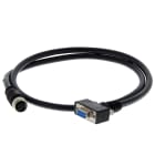 Omron - Câble V/F 430-F, fiche femelle m12 vers fiche femelle RS-232 db9, 1 m