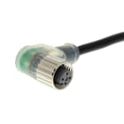Omron - Connecteur, M12, PUR, 4 broches, angle droit, 10M, LED (PNP)