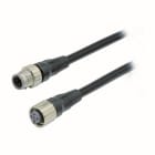 Omron - Câble de connecteur de capteur SmartClick, M12 4 broches, PVC, connecteurs femel