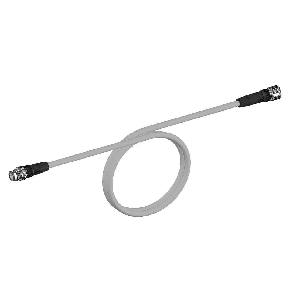 Omron - Câble extension Ethernet Cat5 PVC femelle M12 droit /mâle M12 droit 3m