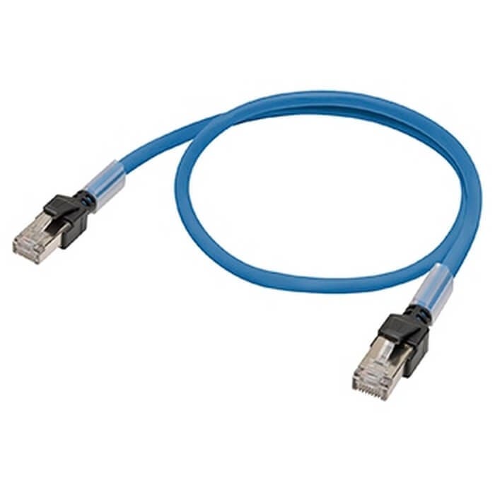 Omron - Câble de raccordement Ethernet, S/FTP, Cat.6A, PUR (bleu flexible), 1,