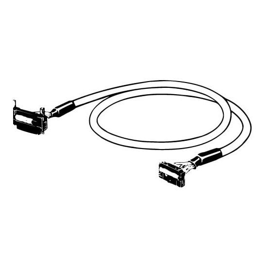 Omron - Câble 1,5 m entre bornier avec connecteur MIL 20 points (XW2D-20G6) et CPM2C ave