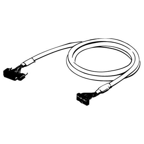 Omron - Câble 1 m entre bornier avec connecteur MIL 60 points XW2B-60G4/5 et unité API a